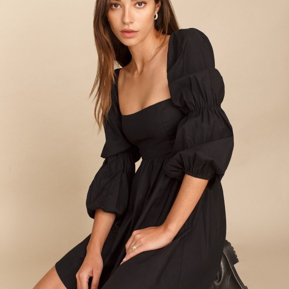 Reformation Michaela Dress in Black